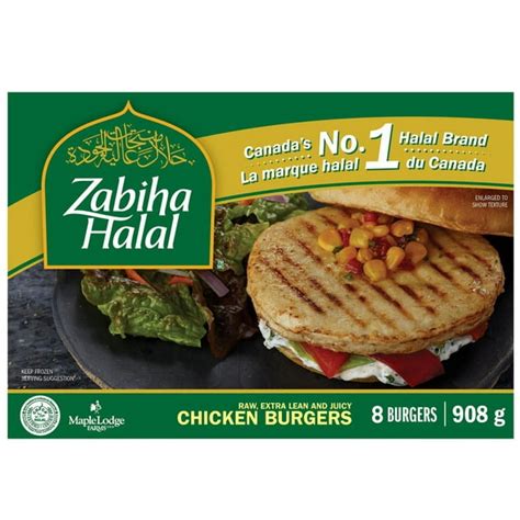 Zabiha Halal Chicken Burgers 908g Walmartca