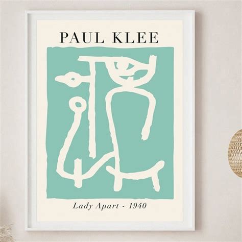 Paul Klee Lady Apart 1940 Paul Klee Woman Art Print Pul Etsy