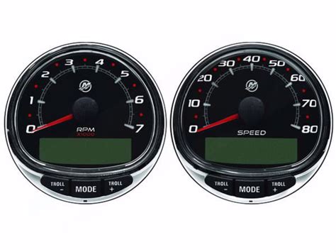 Mercury Mercruiser 79 8M0185894 Tach Speedo Kit 80 MPH 7K Black Genuine