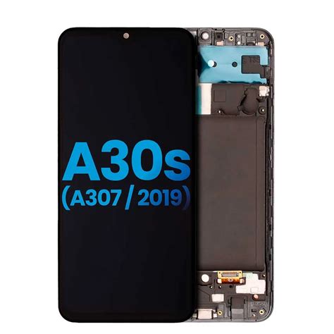 Mobile Lcd Assembly With Frame Without Finger Print Sensor Compatible For Samsung Galaxy A30s