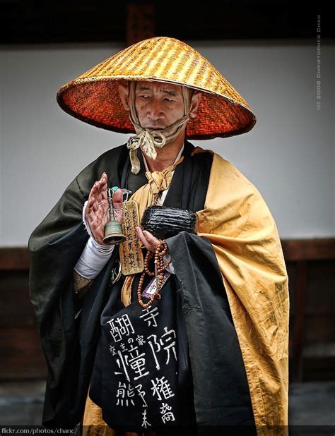 Japanese Monk Waiting Patiently On The Uphill Walk To The  Flickr