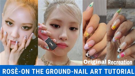 Blackpink Nails Rosè On The Ground French Manicure Tutorial