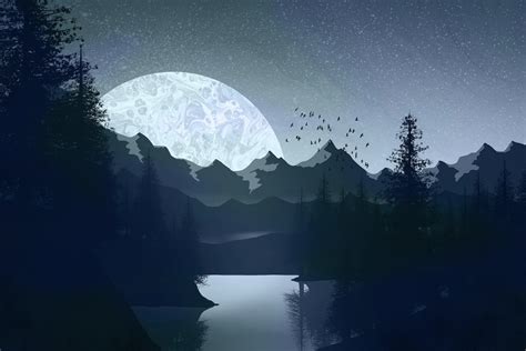 Get Tranquility with Peaceful Blue Lake Wallpaper | Happywall