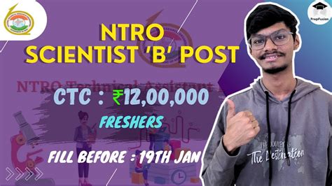 Ntro Recruitment Detailed Notification Out Scientist B Post