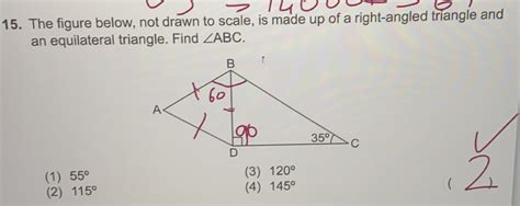 Solved The Figure Below Not Drawn To Scale Is Made Up Of A Right