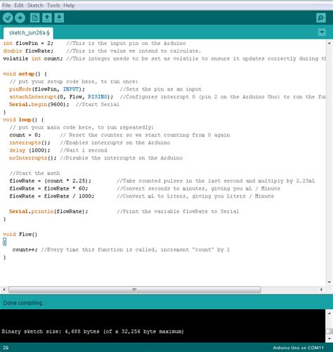 Using A Flow Sensor With Arduino - BC Robotics