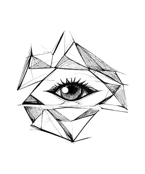 Abstract Eye Drawing