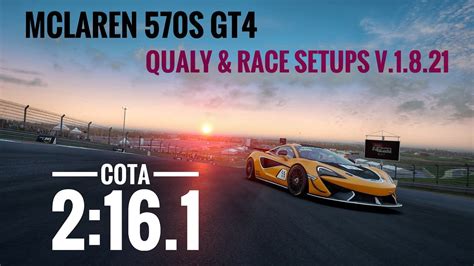 COTA Hotlap SETUP 2 16 1 Mclaren 570S GT4 Assetto Corsa