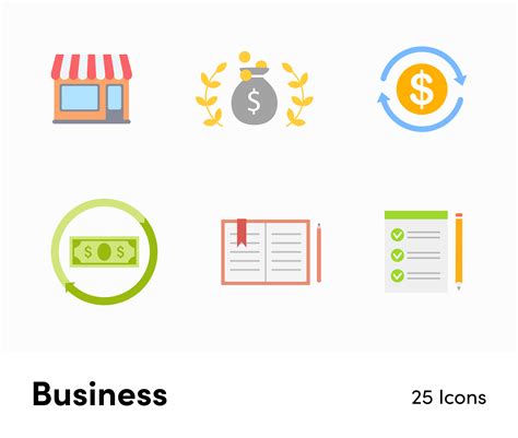 Business Flat Vector Icons S02142203 | Infografolio