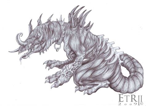 demon dragon by etrii on DeviantArt