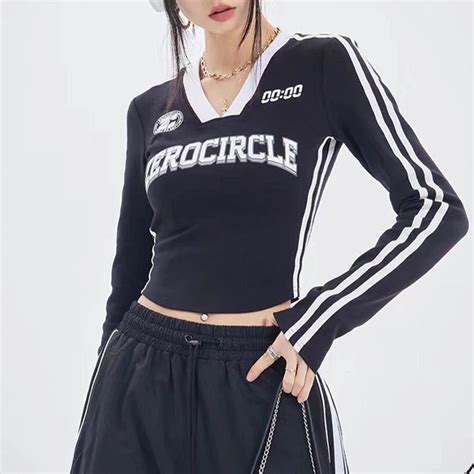 Y2k Sexy Coreano Chic Vintage Streetwear Acubi Egirl Camisetas De Manga