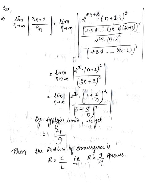 [solved] In Exercises 37 40 Find The Series Radius Of Convergence 2 Course Hero