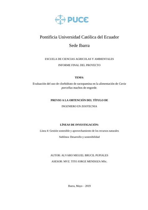 Pdf Pontificia Universidad Cat Lica Del Ecuador Sede Ibarradspace