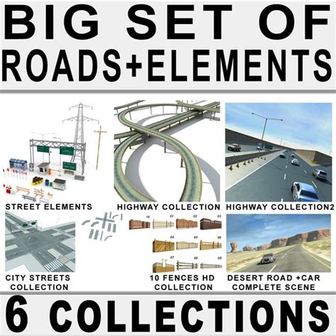 3d Model Streets Roads Highways Collections