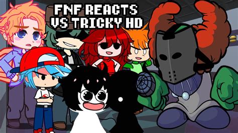 Friday Night Funkin Reacts To VS Tricky HD Phase 1 Phase 2