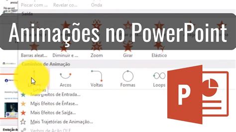 Como fazer animações no PowerPoint Caminhos de Animação YouTube