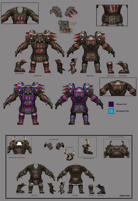 ArtStation - Greenskin Black Orc Armor Sheet, Eric Polak