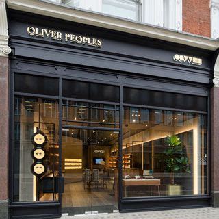 Oliver Peoples London Shop Front Design Storefront Design Retail