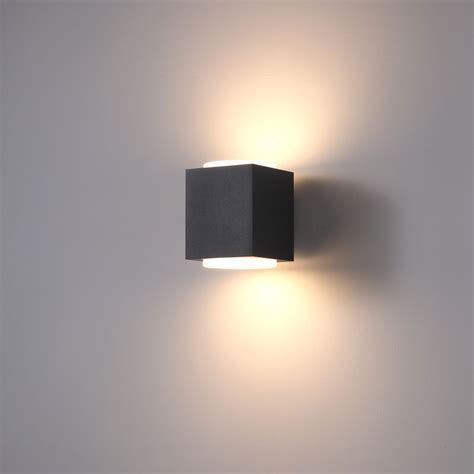 Black Up and Down Lantern Wall Light LWA397 20W Wall Light