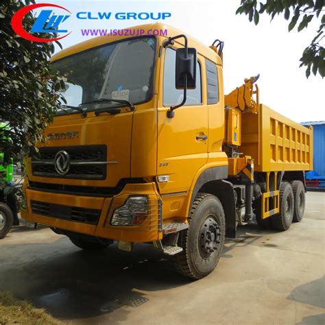 Dfac Ton Dump Truck With Crane For Sale Kenya