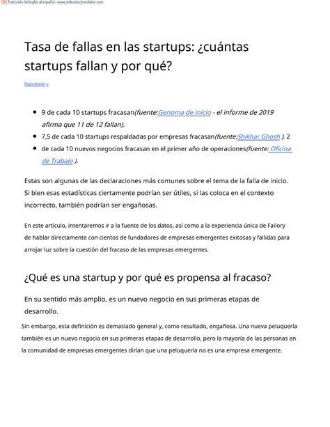 Startup Failure Rate How Many Startups Fail And Why Tasa De Fallas