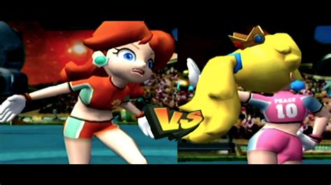 Super Mario Strikers Daisy Vs Peach Youtube