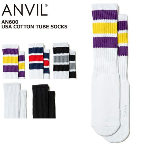 Anvil Usa Cotton Tube Socks Usa