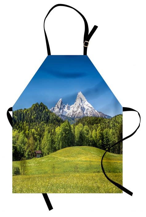 Germany Apron Bavarian Alps Village Of Berchtesgaden And Watzmann