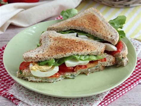 Club Sandwich Vegetariano Receta Petitchef