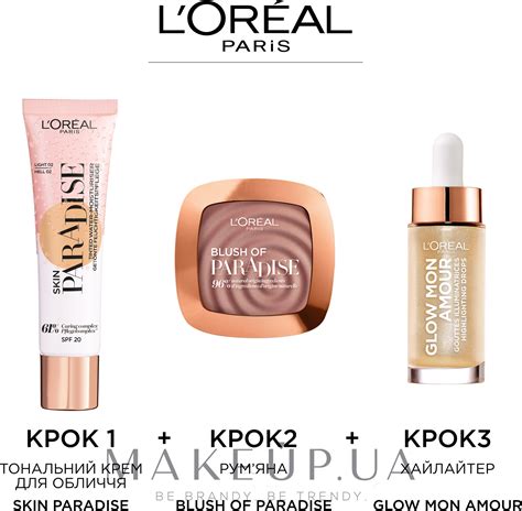 L'Oreal Paris Blush of Paradise - Румяна для лица с натуральным сияющим ...