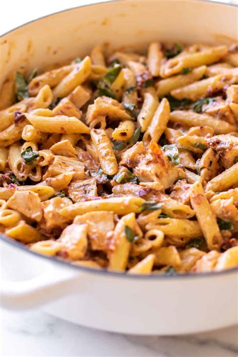 Creamy Tuscan Chicken Penne Girl Gone Gourmet