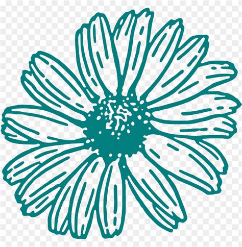 Free Daisy Flower Outline Svg SVG PNG EPS DXF File - Free SVG files ...