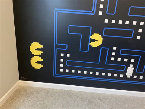 Pac Man Video Game Mural Linettes Painting And Fine Art