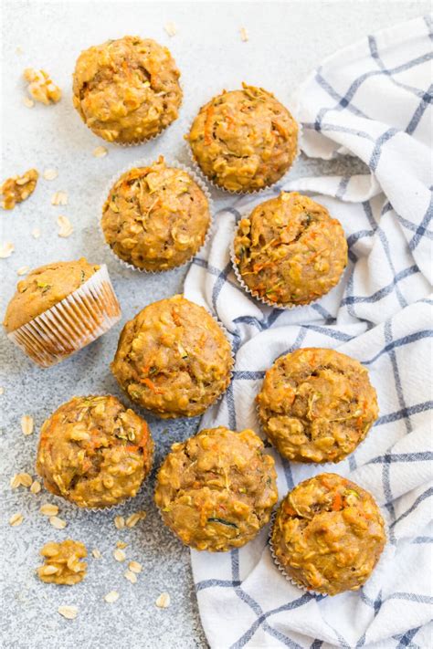 Zucchini Carrot Muffins Easy And Healthy