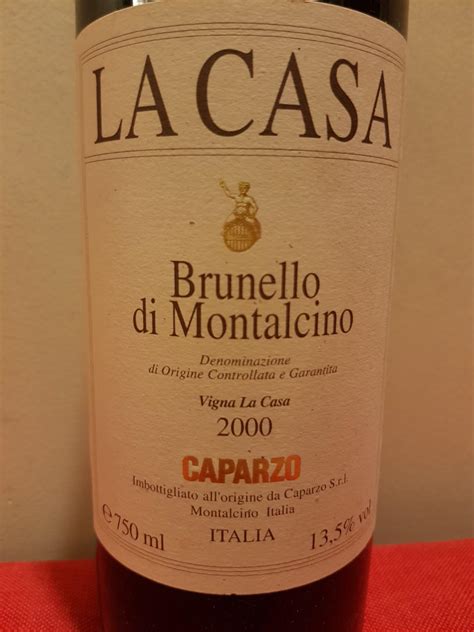 Caparzo La Casa Brunello Di Montalcino Food Drinks Beverages