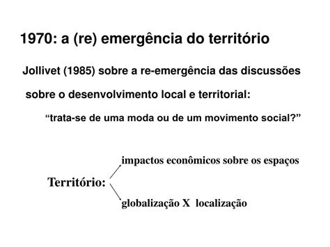 Ppt Territ Rio E Desenvolvimento Territorial Powerpoint Presentation