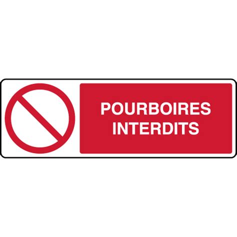 Panneau Horizontal Pourboires Interdits Virages