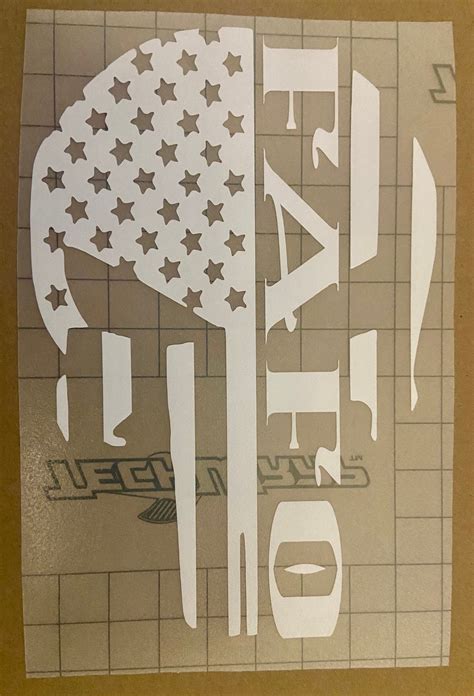 FAFO Fuck Around And Find Out Punisher Decal Sticker Etsy