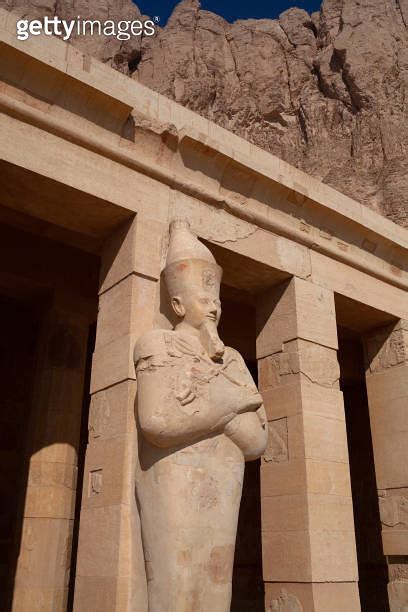 Osiride Statue Of Pharaoh Hatshepsut At The Upper Terrace Mortuary