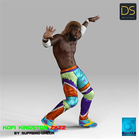 Kofi Kingston 2K22 For G8 Male Daz Content By Supremoomega