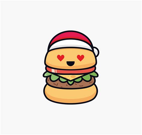 dibujos animados de hamburguesas ilustración vectorial de comida