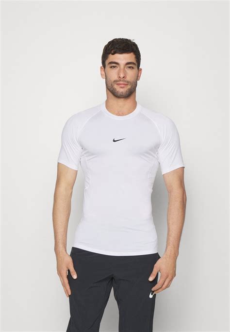 Nike Performance Sports T Shirt White Black White Uk