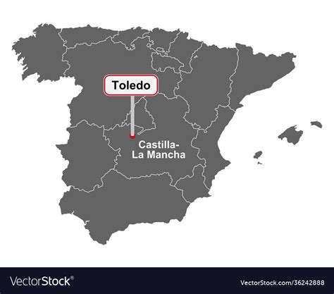 Toledo Espana Map