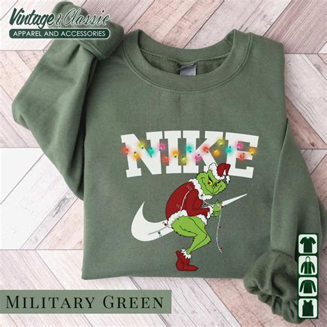 Nike Grinch Christmas Snow Shirt - Vintagenclassic Tee