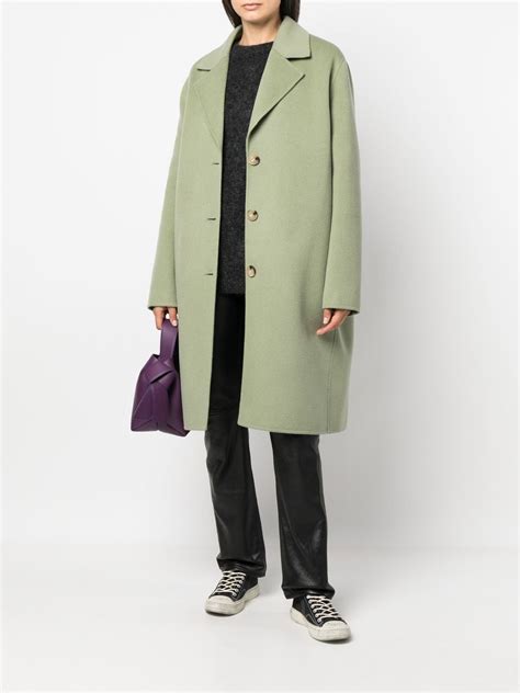 Acne Studios Single Breasted Wool Coat Farfetch