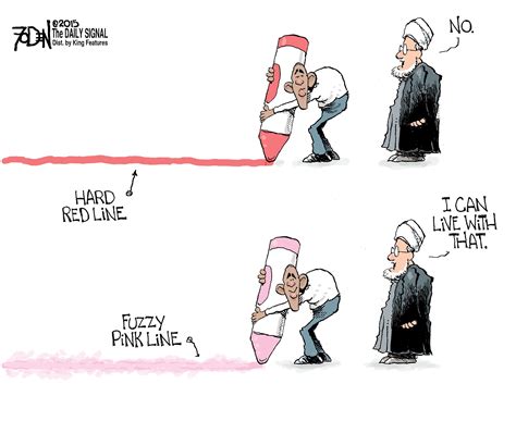 Cartoon Obama S Red Line