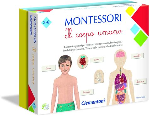 Clementoni 16103 Montessori Le Corps Humain Jeu éducatif 16103