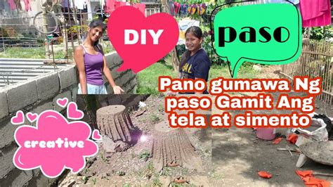 Paano Gumawa Ng DIY Na Paso Gamit Ang Tela At Simento YouTube