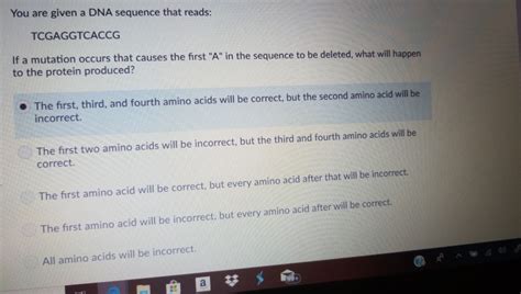 Solved You are given a DNA sequence that reads: TCGAGGTCACCG | Chegg.com 