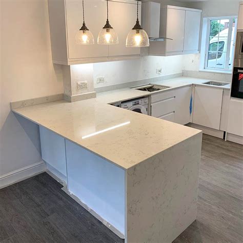 20mm Bianco Carrara Quartz In Hertford Hertfordshire Sharpstone Granite